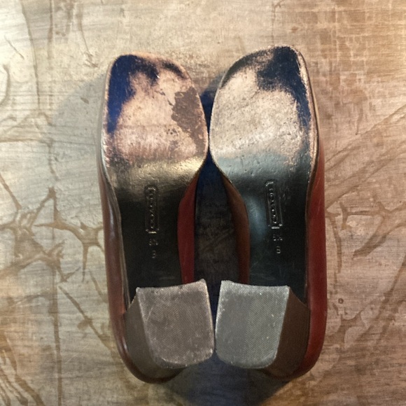 Coach Square Heels 8.5 B made in Italy - Picture 9 of 9